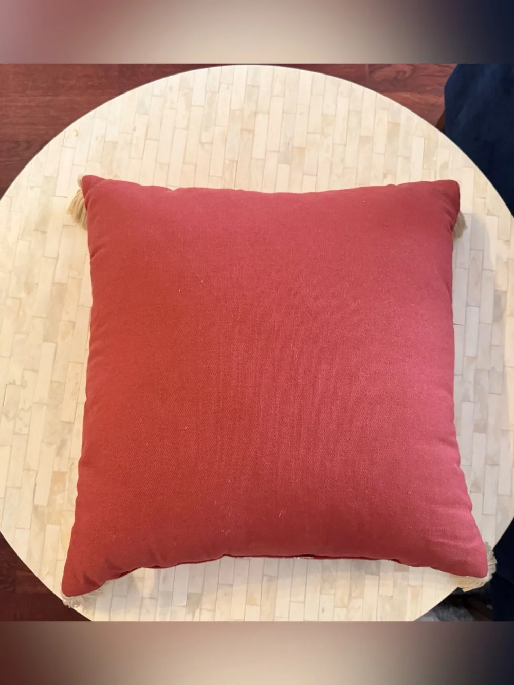 Decorative Coral Floral Embroidered Throw Pillow - Target